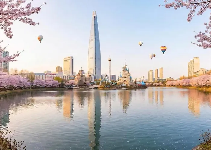 석촌고분역 도보4분,강남에서 20분거리, 4인숙소 가족여행,잠실 롯데월드, 석촌호수,성수20분, Апартаменты